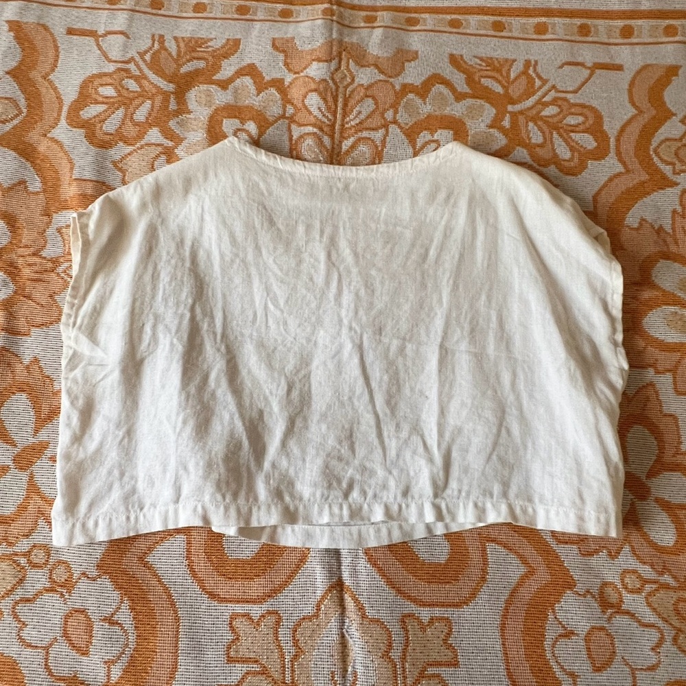 Linen cropped Tee from Bali